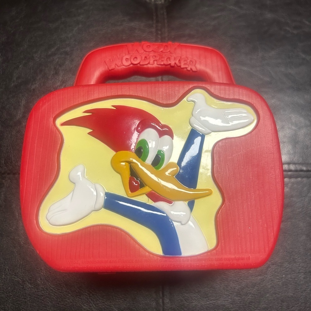 Vintage Woodywood Pecker Lunch Kit Singapore, Plastic, Red